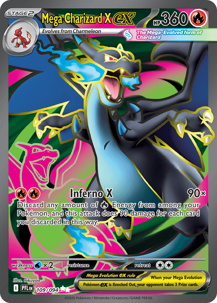 Mega Charizard X ex - Phantasmal Flames